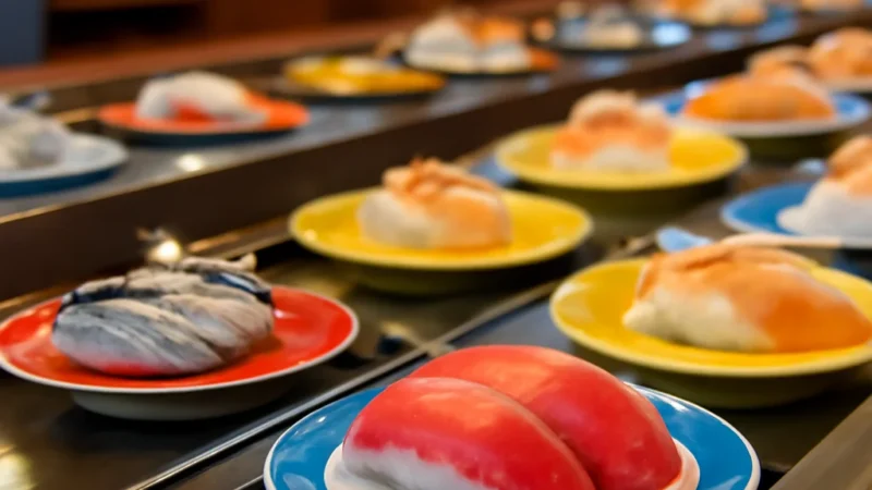 conveyor belt sushi japan