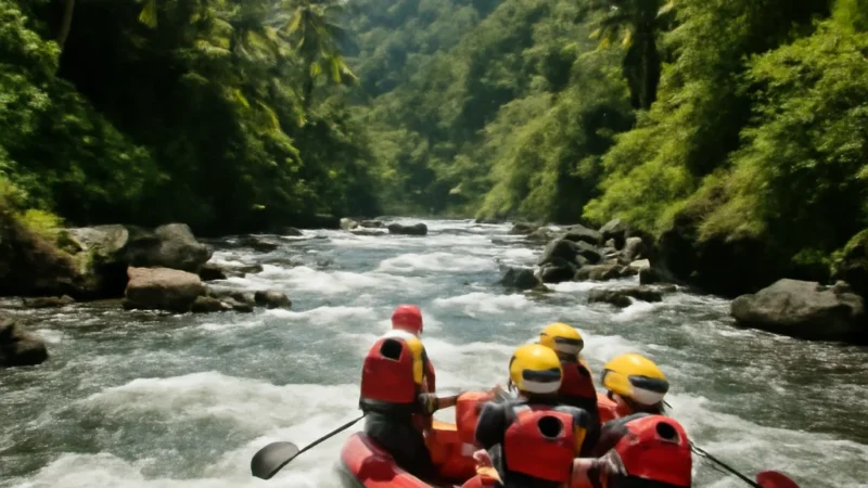 white water rafting bali
